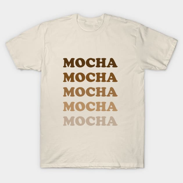 Mocha Coffee T-Shirt by Janremi